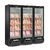 Refrigerador Expositor Vertical 1468L GCBC1450 Preto Gelopar - Chefstock | Equipamentos para gastronomia 