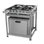 Fogão Industrial 4 Bocas 30x30 P5 Inox com Forno 87L Economy BP Gastromixx - comprar online