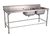 Pia Inox Industrial 1.90x70cm com 2 Cubas Direita Gastromixx