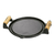 Bifeteira Fogo Forte 22cm Com Alça De Madeira Panela Mineira