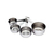 Jogo de Xicaras Medidoras 4 Peças Aço Inox Barpro