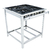 Fogão Industrial 4 Bocas Gn Inox Linha Extra EI4D2E Venâncio