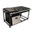 Fogão Industrial 6 Bocas 30X30 P7 com Chapa e Forno 87L Standard BP Cristalaço