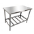 Mesa Inox 100% 150X65 com grade inferior Gastromixx